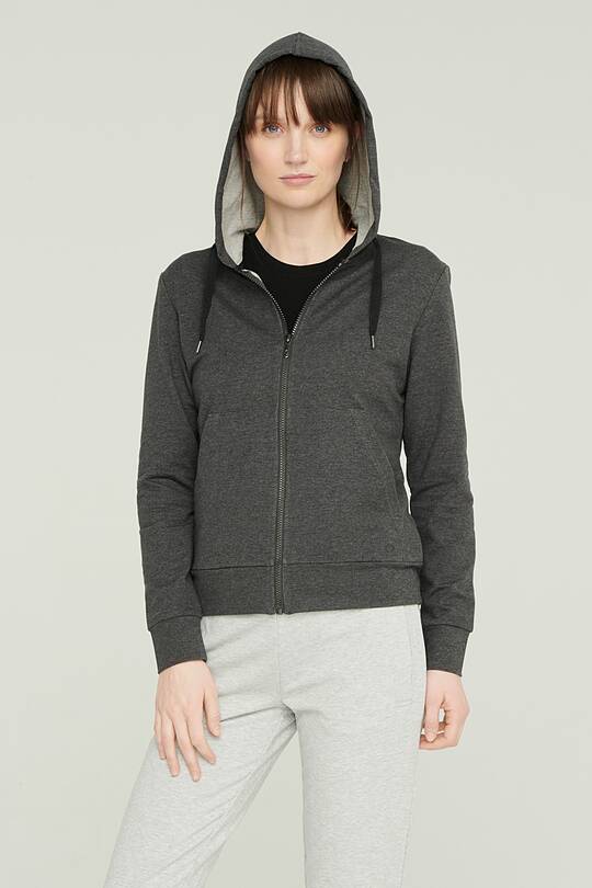 Stretch cotton zip-through hoodie 1 | Audimas