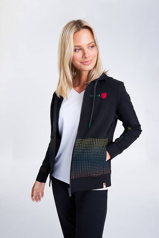 Stretch cotton zip-through hoodie 2 | Audimas