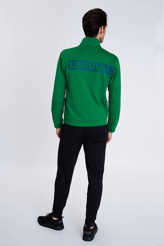 Zip-through stretch sweatshirt with cotton inside 2 | Audimas