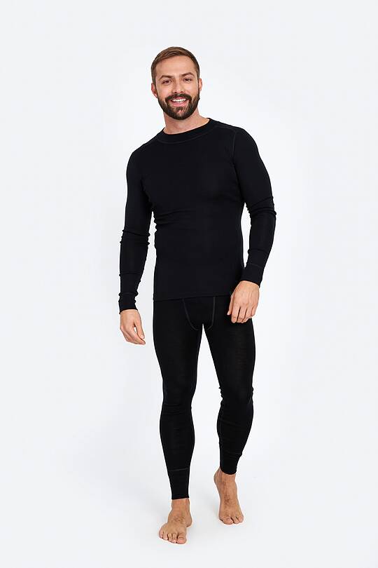 Merino wool rib knit base layer tights 1 | Audimas