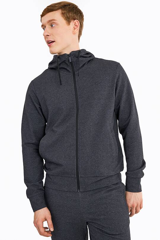 Organic french terry zip through hoodie 1 | Audimas