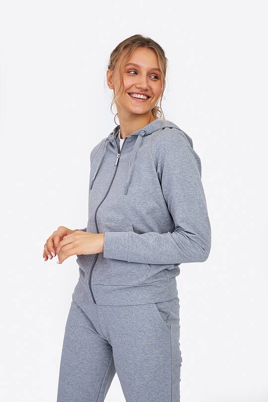 Organic cotton full zip hoodie 1 | Audimas