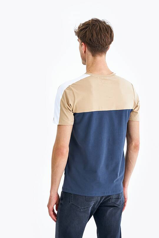 Regular fit colour block t-shirt 2 | Audimas