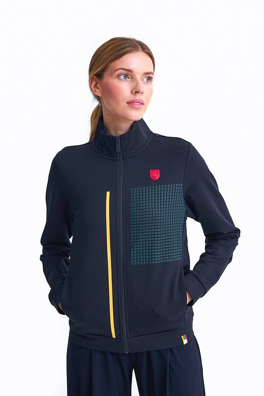 Zip-through stretch sweatshirt with cotton inside 1 | Audimas