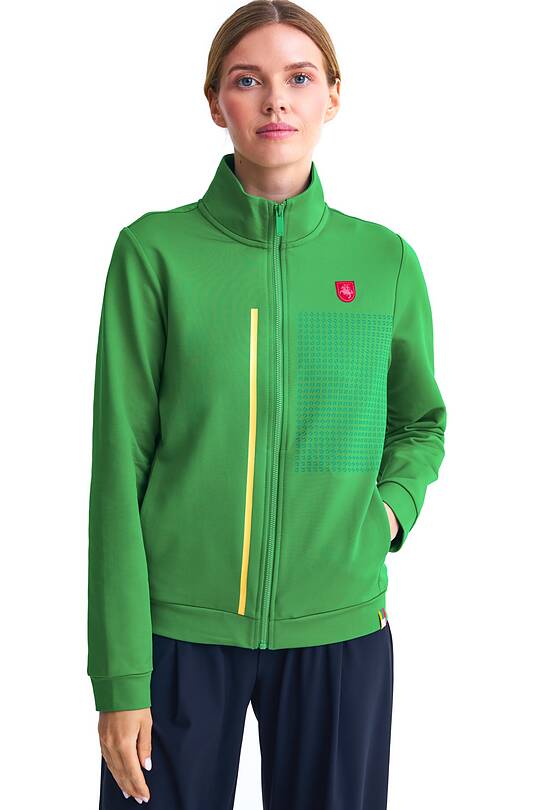 Zip-through stretch sweatshirt with cotton inside 1 | Audimas