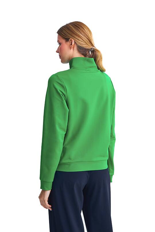 Zip-through stretch sweatshirt with cotton inside 2 | Audimas