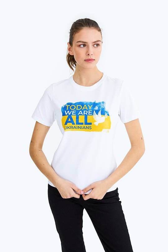 Short sleeves cotton T-shirt Stand with Ukraine 1 | Audimas