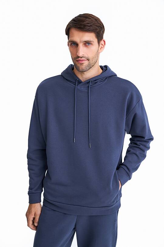 Organic cotton French terry hoodie 1 | Audimas