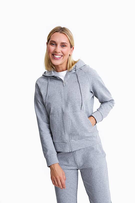 Organic cotton full-zip hoodie 1 | Audimas