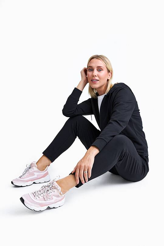Organic cotton fitted sweatpants 1 | Audimas