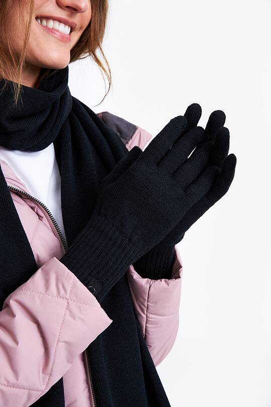 Knitted merino wool gloves 1 | Audimas