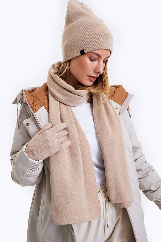 Knitted merino wool scarf with cashmere 1 | Audimas