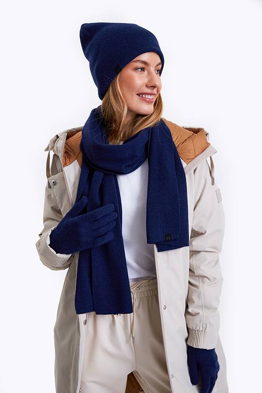 Knitted merino wool scarf with cashmere 1 | Audimas