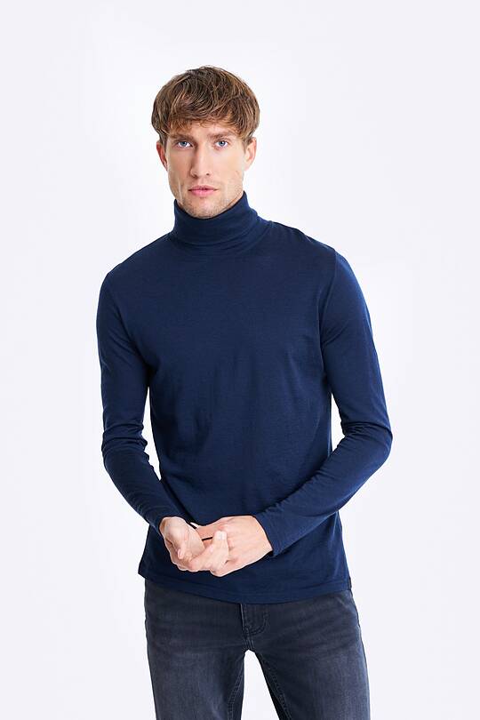 Merino wool long sleeve roll neck top 1 | Audimas