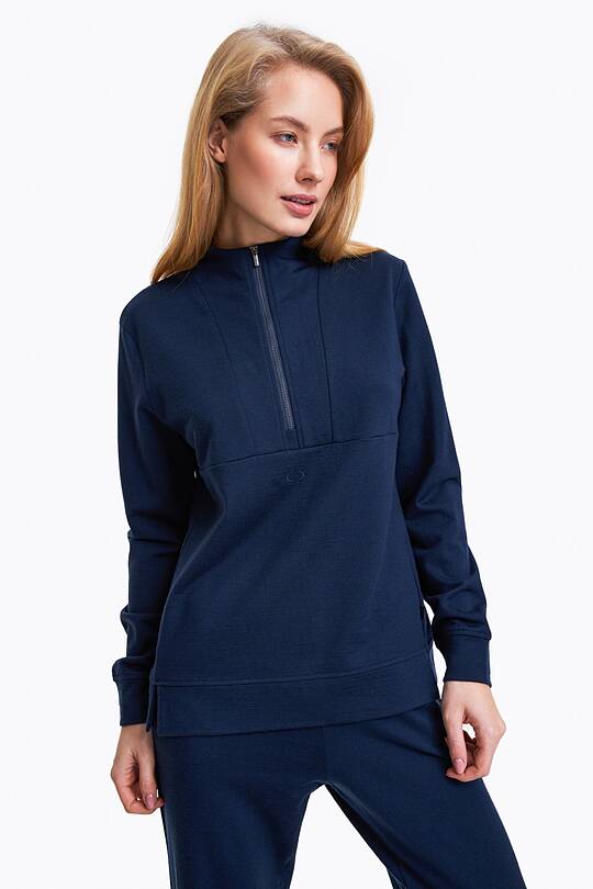 Half zip merino wool sweatshirt 1 | Audimas