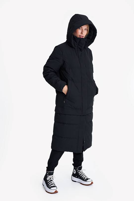 Long puffer down coat 2 in 1 with membrane 1 | Audimas