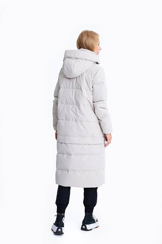 Long puffer down coat 2 in 1 with membrane 2 | Audimas
