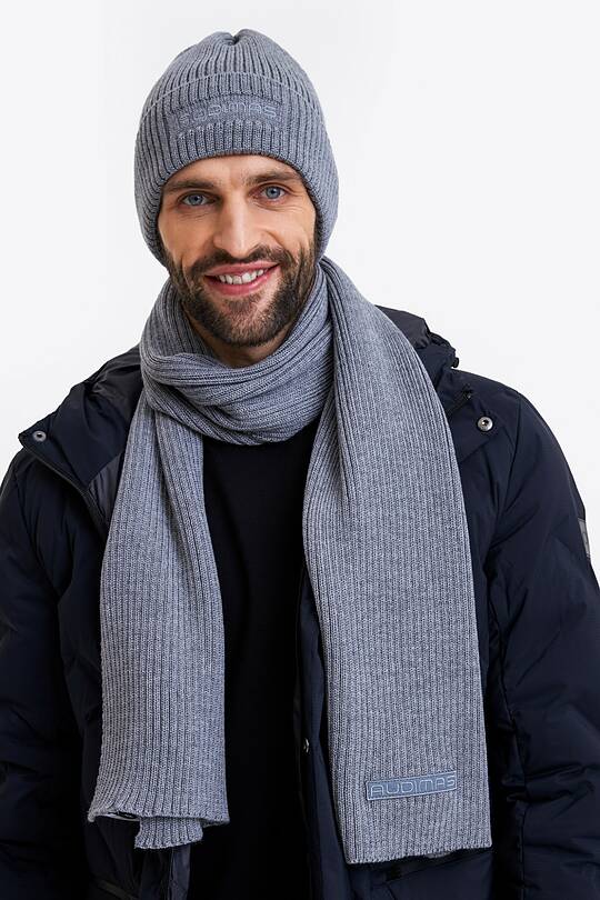 Knitted merino wool scarf 1 | Audimas