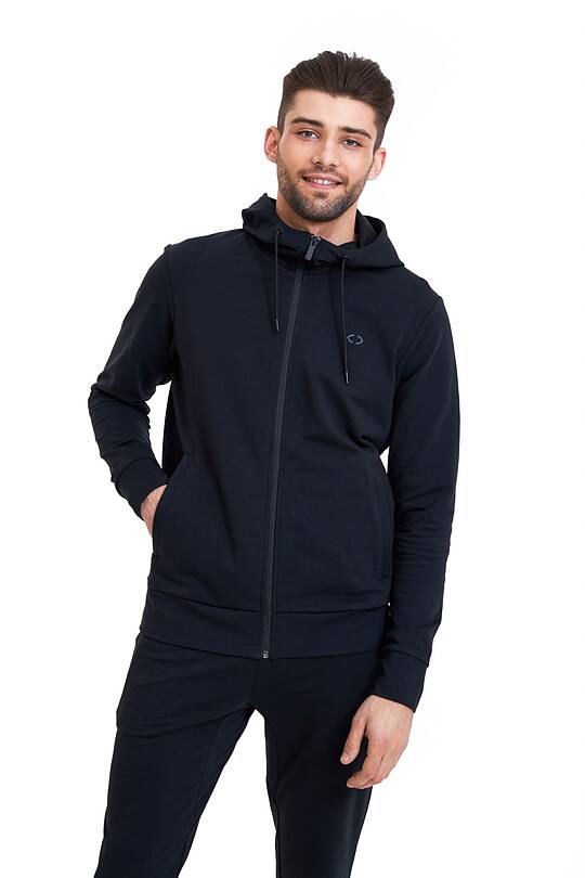 Organic cotton zip through hoodie 1 | Audimas