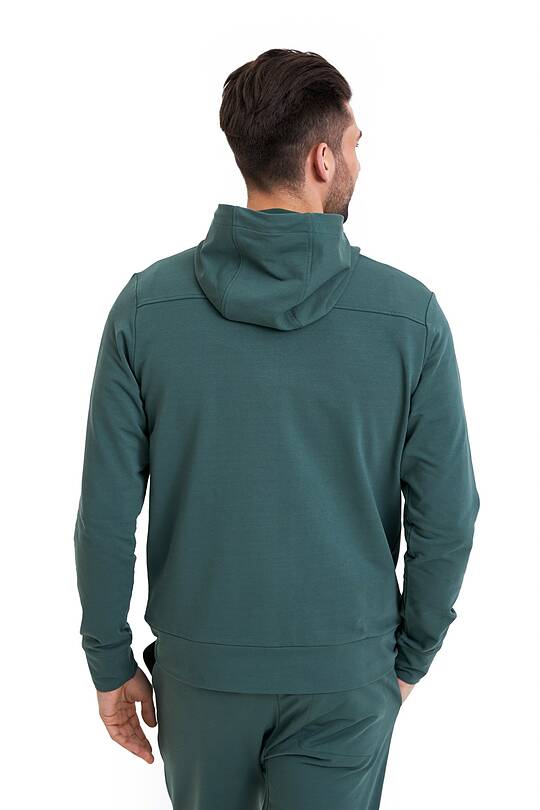 Organic cotton French terry full-zip hoodie 2 | Audimas