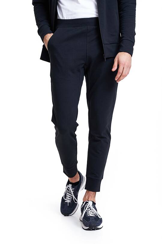 Tapered organic cotton French terry sweatpants 2 | Audimas