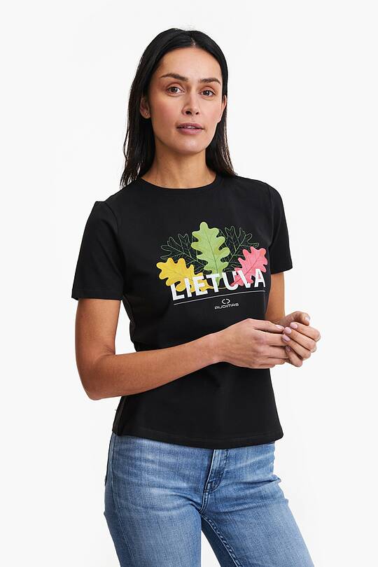 Short sleeves cotton T-shirt The Tricolour Oak 1 | Audimas