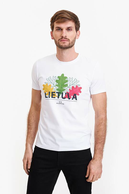 Short sleeves cotton T-shirt The Tricolour Oak 1 | Audimas