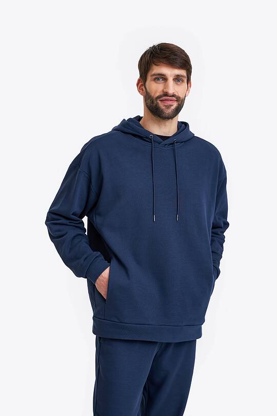 Organic cotton French terry hoodie 1 | Audimas