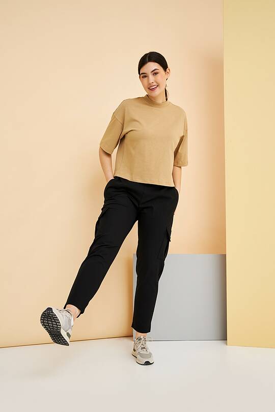 Stretch fabric loose fit pants 1 | Audimas