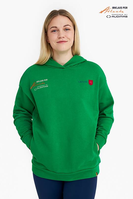 Organic cotton hoodie "I rowed the Atlantic" 1 | Audimas