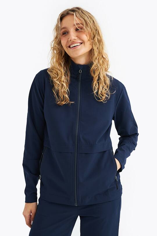 Stretchy woven full-zip track jacket 1 | Audimas