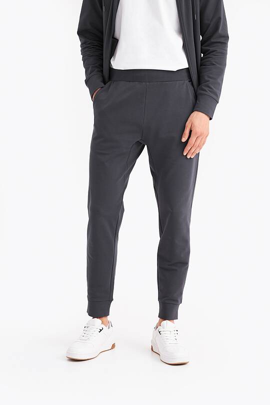 Stretch cotton slim fit sweatpants 2 | Audimas