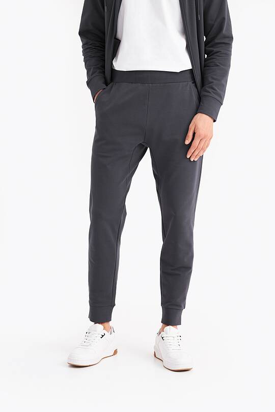 Tapered organic cotton French terry sweatpants 2 | Audimas