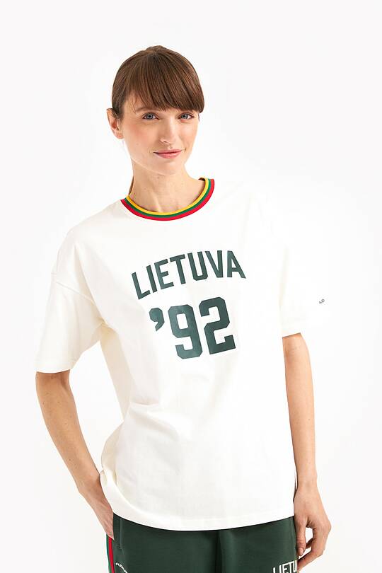 Organic cotton retro style T-shirt 1 | Audimas
