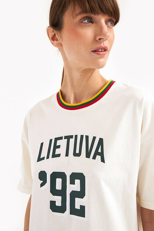 Organic cotton retro style T-shirt 2 | Audimas