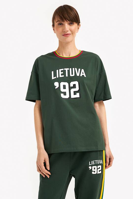 Organic cotton retro style T-shirt 1 | Audimas