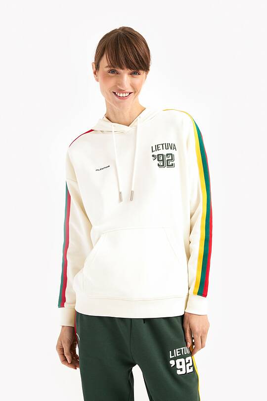 Organic cotton retro style hoodie 1 | Audimas