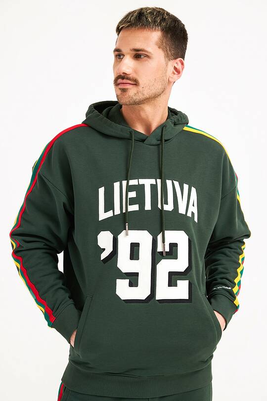 Organic cotton retro style hoodie 1 | Audimas