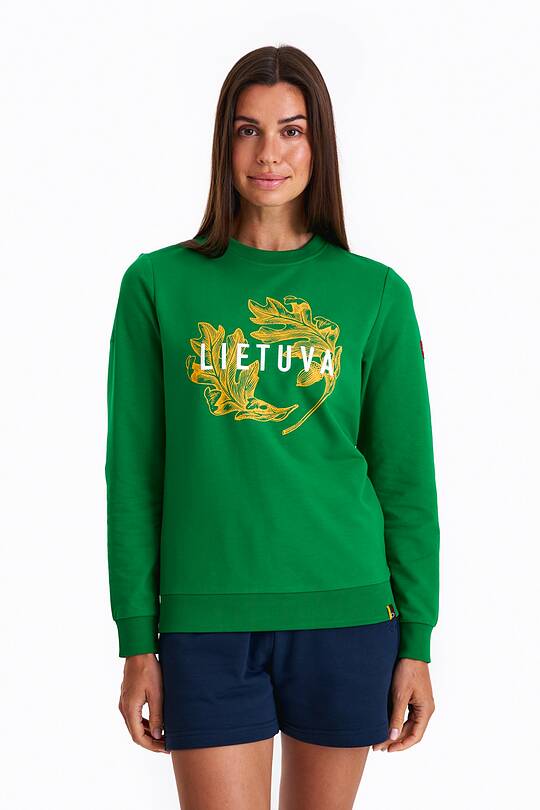 Printed terry crewneck sweatshirt 1 | Audimas