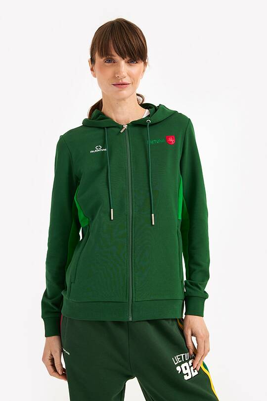 Organic cotton full-zip hoodie 1 | Audimas
