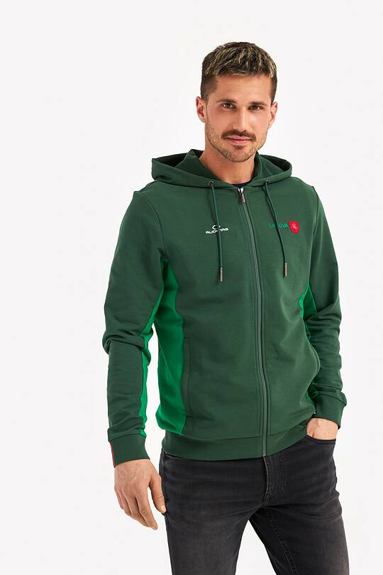Organic cotton full-zip hoodie 1 | Audimas