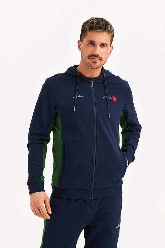 Organic cotton full-zip hoodie 1 | Audimas