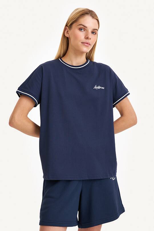 Mock neck short sleeve top 2 | Audimas