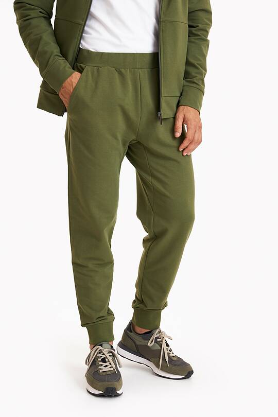 Tapered organic cotton French terry sweatpants 2 | Audimas