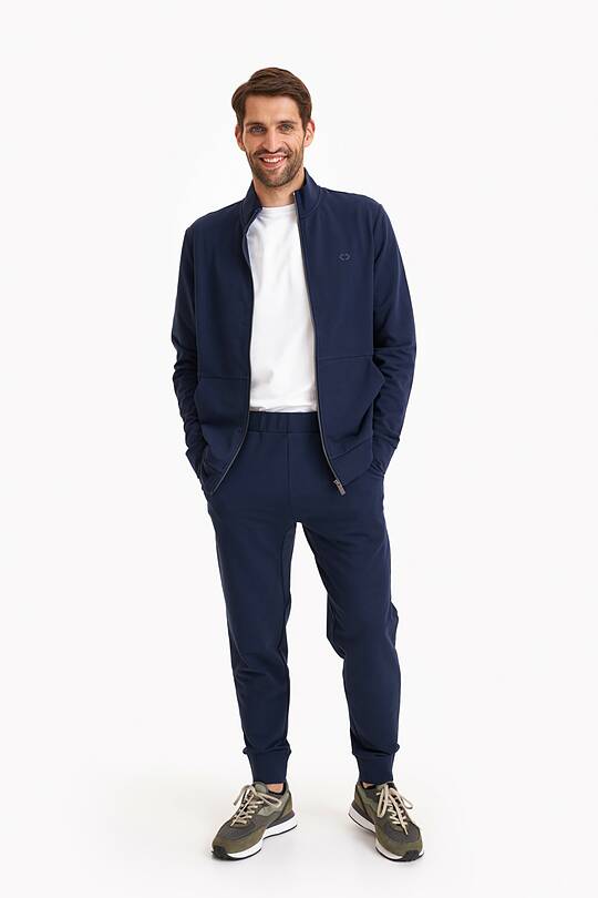 Tapered organic cotton French terry sweatpants 1 | Audimas