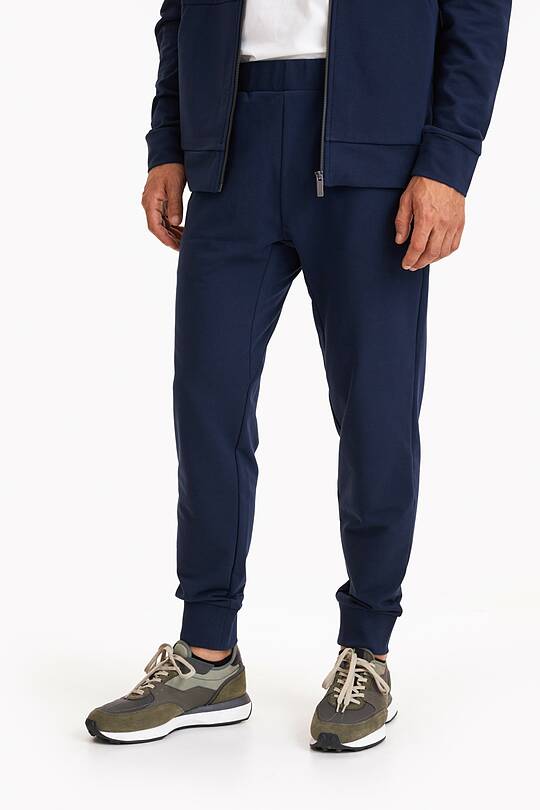 Tapered organic cotton French terry sweatpants 2 | Audimas