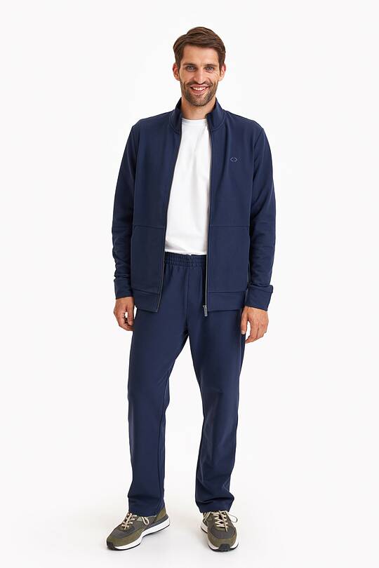 Straight cut organic cotton French terry sweatpant 1 | Audimas