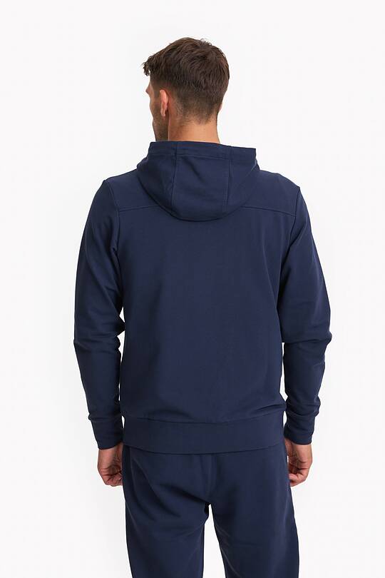 Organic cotton French terry full-zip hoodie 2 | Audimas