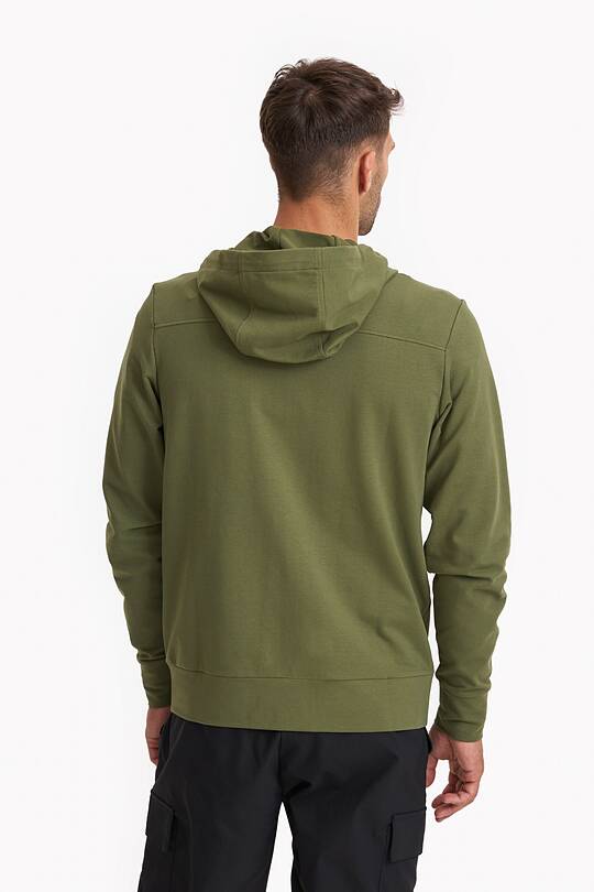 Organic cotton French terry full-zip hoodie 2 | Audimas