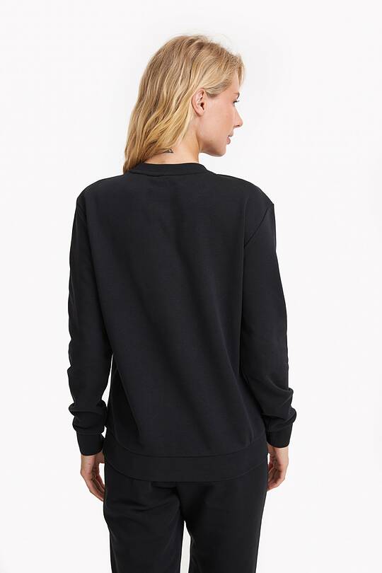 Organic cotton French terry crewneck sweatshirt 2 | Audimas